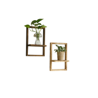 Настінні дерев’яні полиці органайзери 2 шт  стильний декор та практичне зберігання для дому